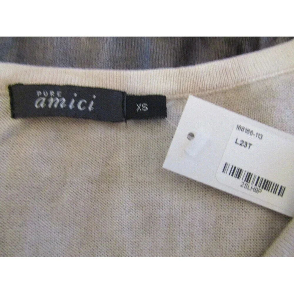 Pure Amici NWT Women’s Sleeveless Cotton Ombre Tie-Dye Tank Top Luxury Beach XS